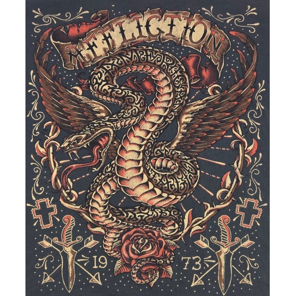 Affliction Inked | American Tattoo Winged Snake Tank Top | Size Medium - Picture 3 of 6
